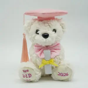Personalized Plush Graduation Bear for Preschoolers, Soft Huggable Memorial Gift, Perfect for Milestone Celebrations