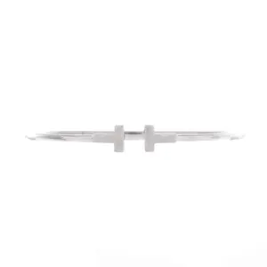 Pre-owned Tiffany & Co. T Wire Bracelet 18K White Gold Narrow by Rebag