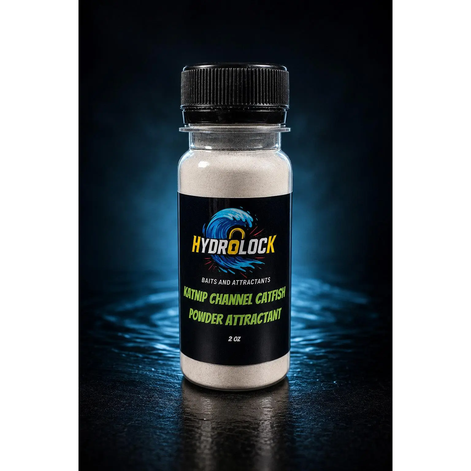 Hydrolock Baits Strongest Powdered Attractant Available 2oz bottle Catfish