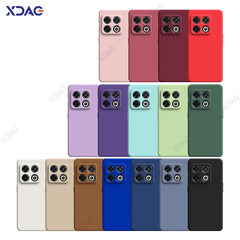 Original Mobile Phone Case for OnePlus 10 Pro One Plus 10Pro 5G 360 Soft Luxury Square Liquid Silicone Back Cover Waterproof Bag