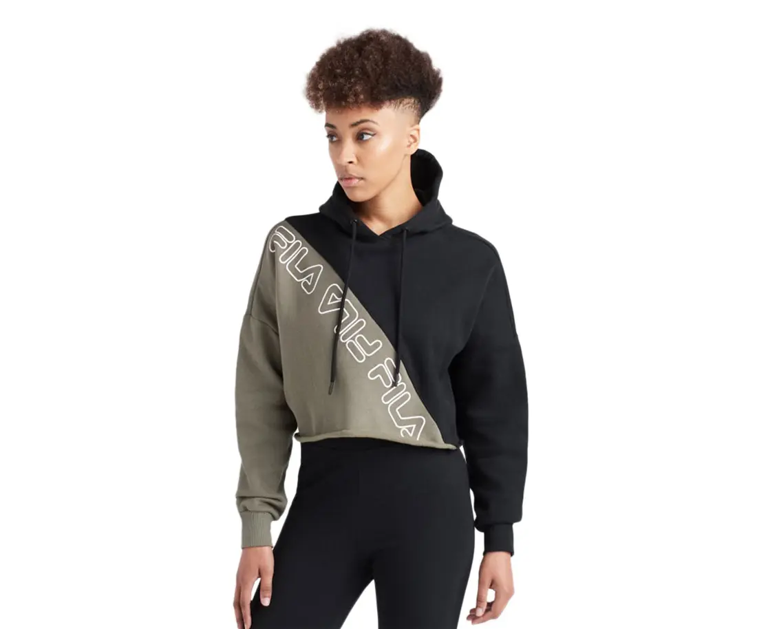 Fila Alianna Women's Long Sleeve Pullover Hoodie - Active Athleisure Wear, Sports Top for Workout, Hiking/Light Outdoor Activities, Long Sleeve Shirt