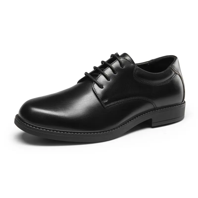 Bruno Marc Men's Synthetic Leather Lace-Up Oxford Work Shoes - Waterproof, Non-Slip, Oil-Resist, Soft Closed-Toe, Casual Business Dress-Shoe with Lace-Up Lockdown for Office Use, Business Footwear
