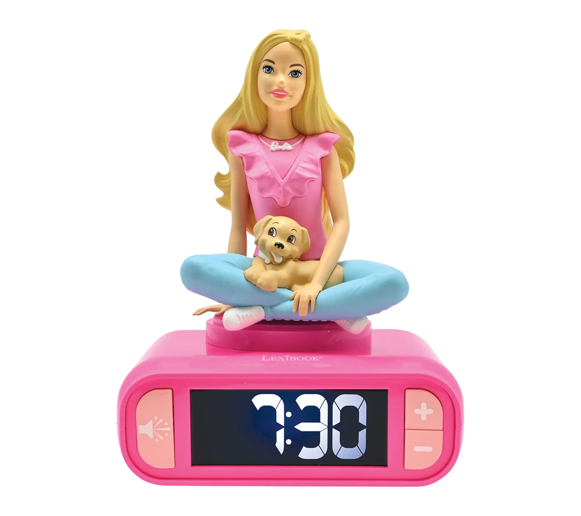 Lexibook 3D Barbie Digital Alarm Clock with Light & Sounds Lexibook 3D Barbie Digital Alarm Clock with Light & Sounds