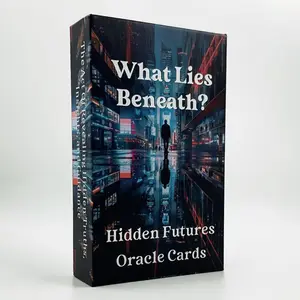 What Lies Beneath Hidden Card Game, 56pcs/set Oracle Card Desktop Game for Adults, Fun Interactive Party Game for Family Friends, Conversation Card Game, Party Game Cards