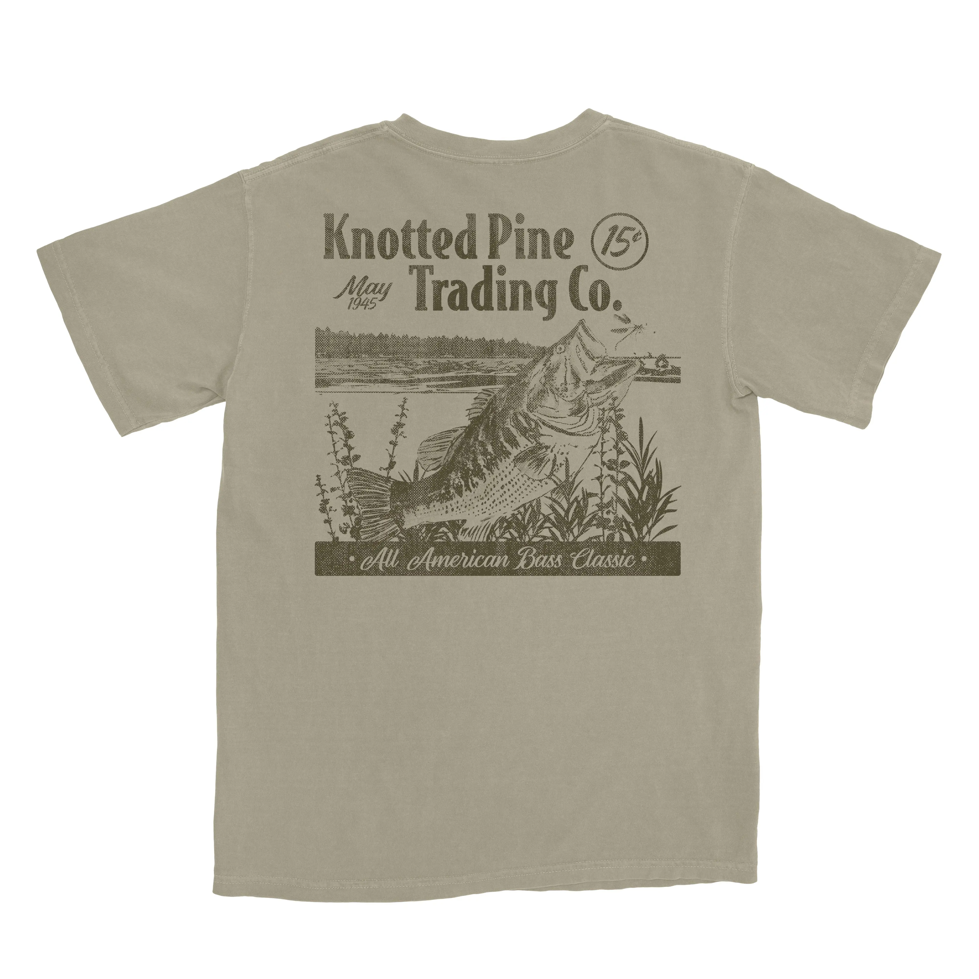 Bass Classics-Sandstone Comfort Colors Cotton Tshirt Cotton