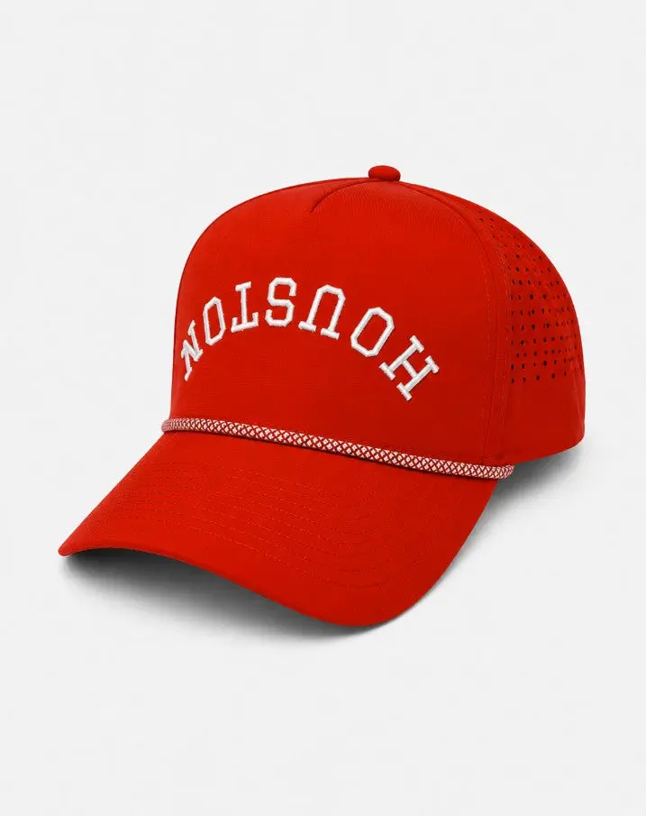 Rocket | Premium Red Performance Snapback with Red/White Removable Rope | BRAND NEW RELEASE