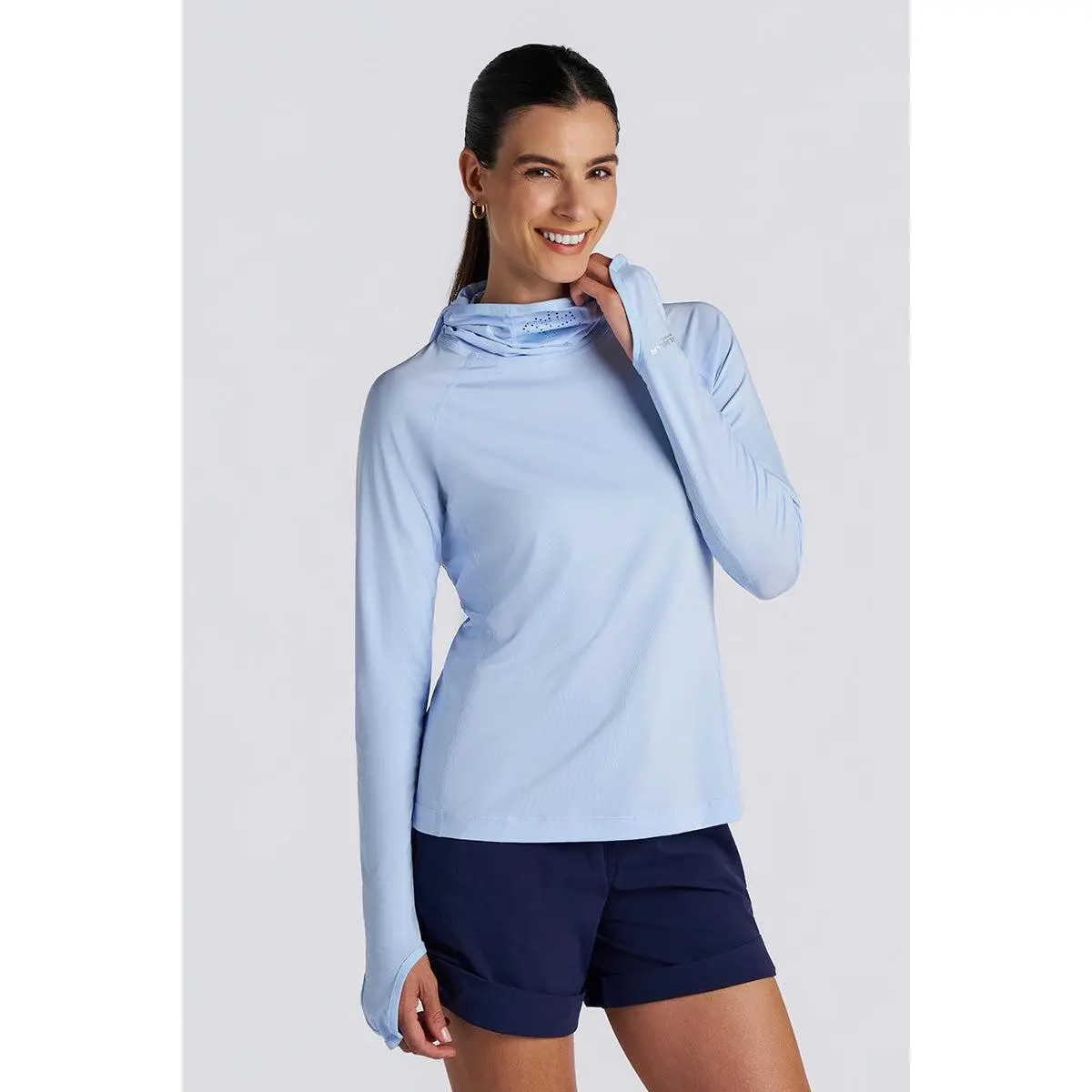Paros | Women's Vented Fishing Hoodie | Periwinkle