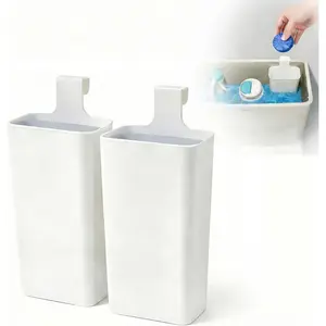 Toilet Tank Cleaning Tablet Holder (2 Pack), Hanging Rack Prevents Residue & Clogging, Extends Cleaner Tablet Life, Fits Most Standard Tanks