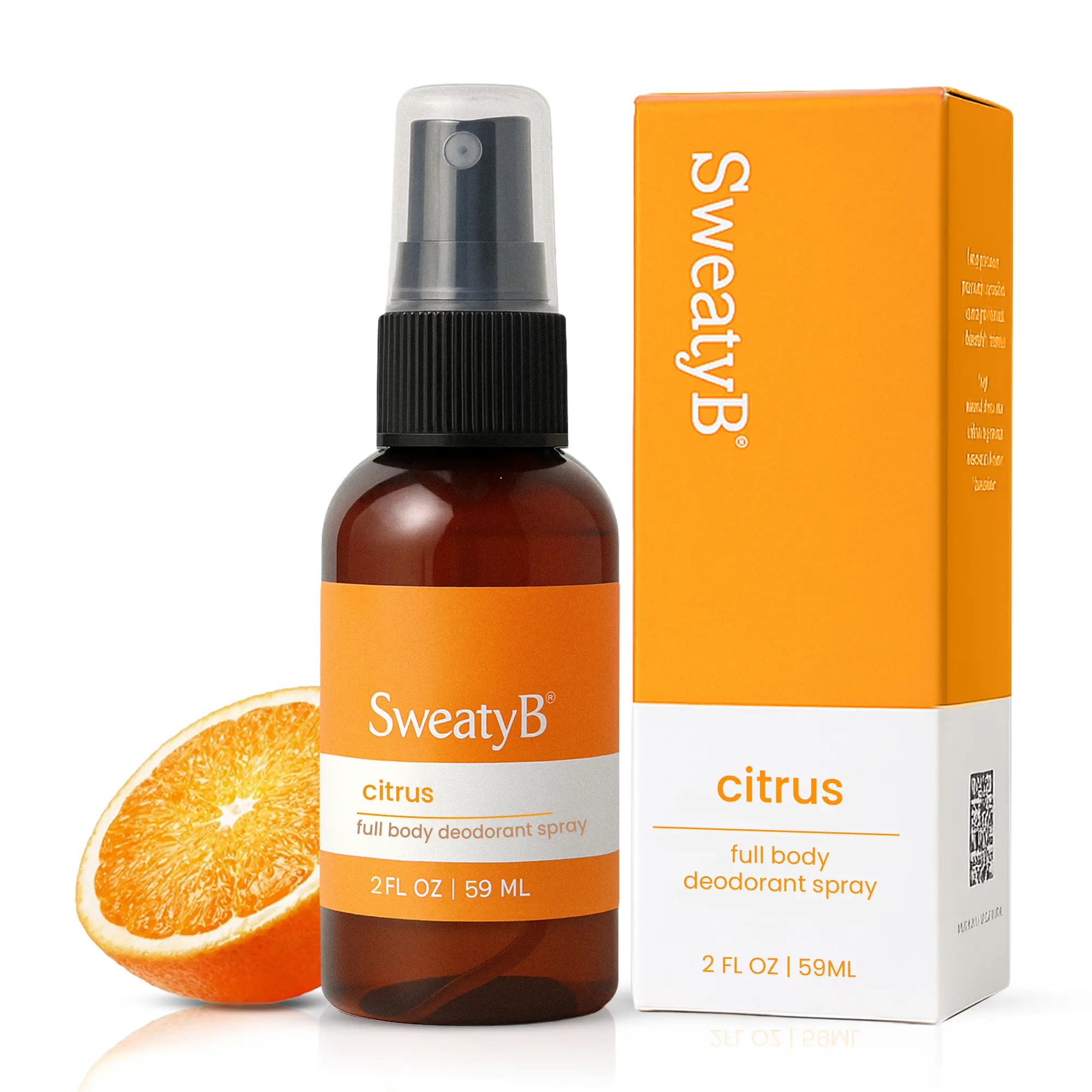 SweatyB Full Body Deodorant Spray - Non-Irritant, Sensitive Skin-Friendly Spray for Women & Men - Made in USA - Cedar - 2 oz