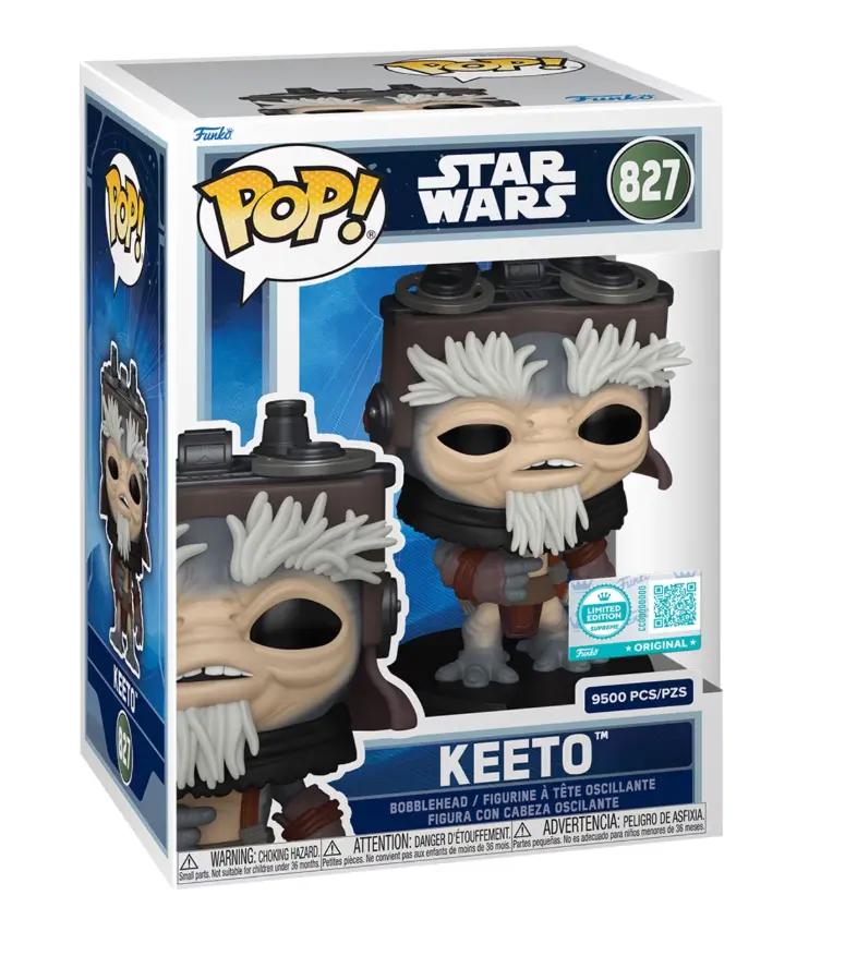 Funko Pop!-Limited Edition-Star Wars-Mandalorian & Grogu-Keeto # 827