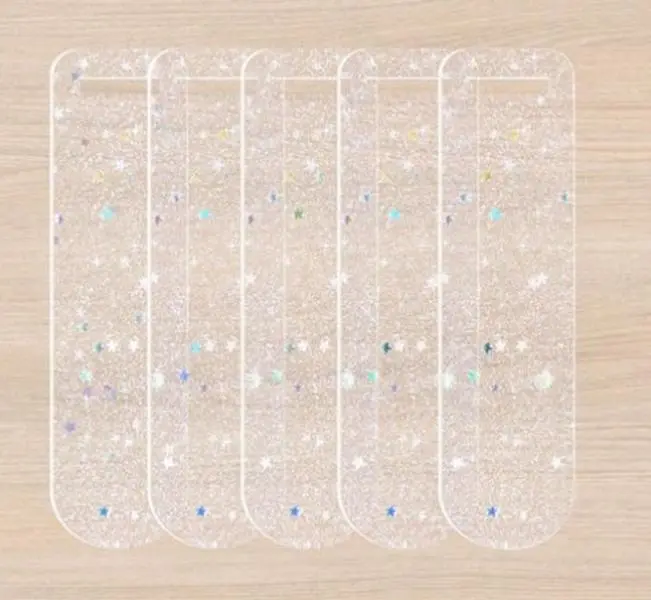 Clear Acrylic Bookmarks 5PK Clear Acrylic Bookmarks 5PK
