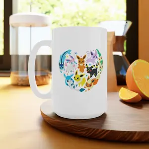 [Fee Ship- Sale 45%] eevee mug, eeveelutions mug, anime coffee cup, Pokemon coffee mug, anime mug Office Gift for Bestie, Funny Office Mug, Sarcastic Mug