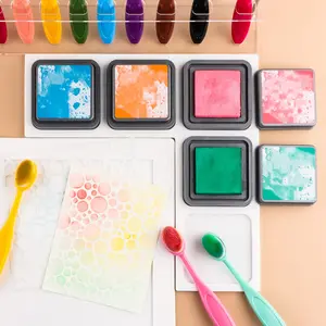 Corner Shape Ink Pad Holder Non-Slip Silicone Inkpad Holders For DIY Crafting Painting Help Prevent Ink Pad Sliding Tools