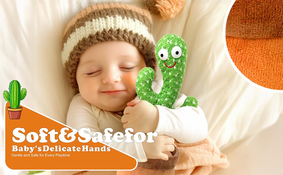 Dancing Cactus Plush Toy, Fidget Sensory Toy for Stress Relief, Interactive Talking Cactus for Kids & Adults