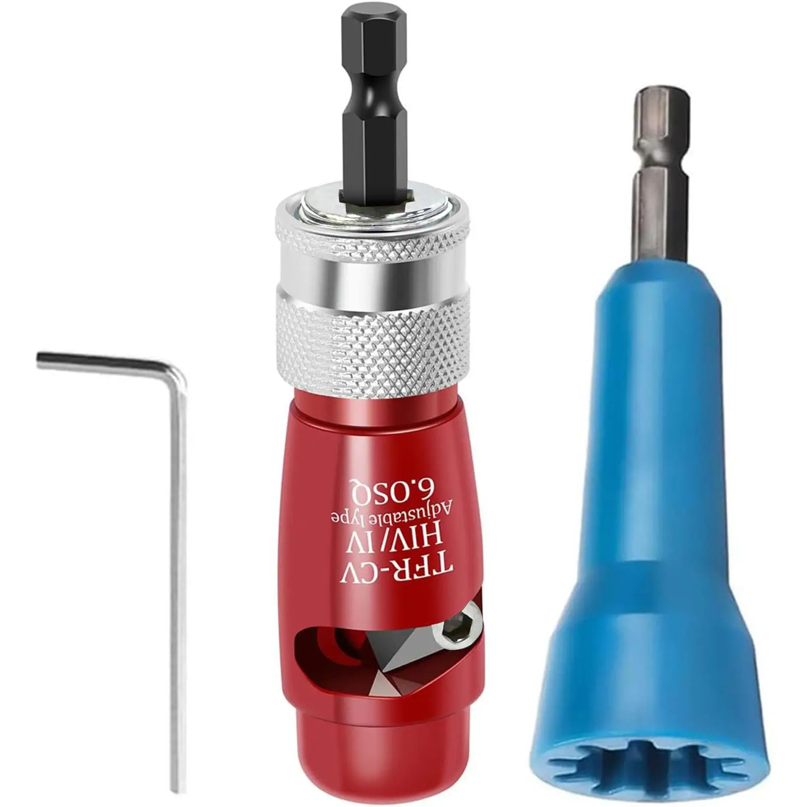 Wire Stripping & Twisting Tool, 1 Count Electric Wire Stripper Drill Bit, Portable 6.0 Square Cable Quick Stripping and Connector Tools, Multifunction