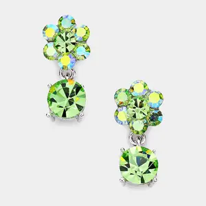 Little Girls Green Dangle Earrings | 80850