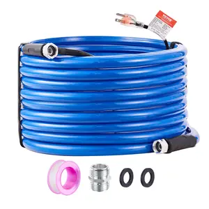 VEVOR 75ft Heated Water Hose for RV,  Heated Drinking Water Hose Antifreeze to -45°F, Automatic Self-regulating, 5/8" I.D. with 3/4" GHT Adapter, Lead and BPA Free