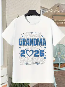 2026 Grandma Gradua E Proud Grandma of a 2026 Gradua E Hooded Hard Shell Jacket Lightweight Lightweight Streetwear Trendy Couples Couples Gift Beach Black Durable