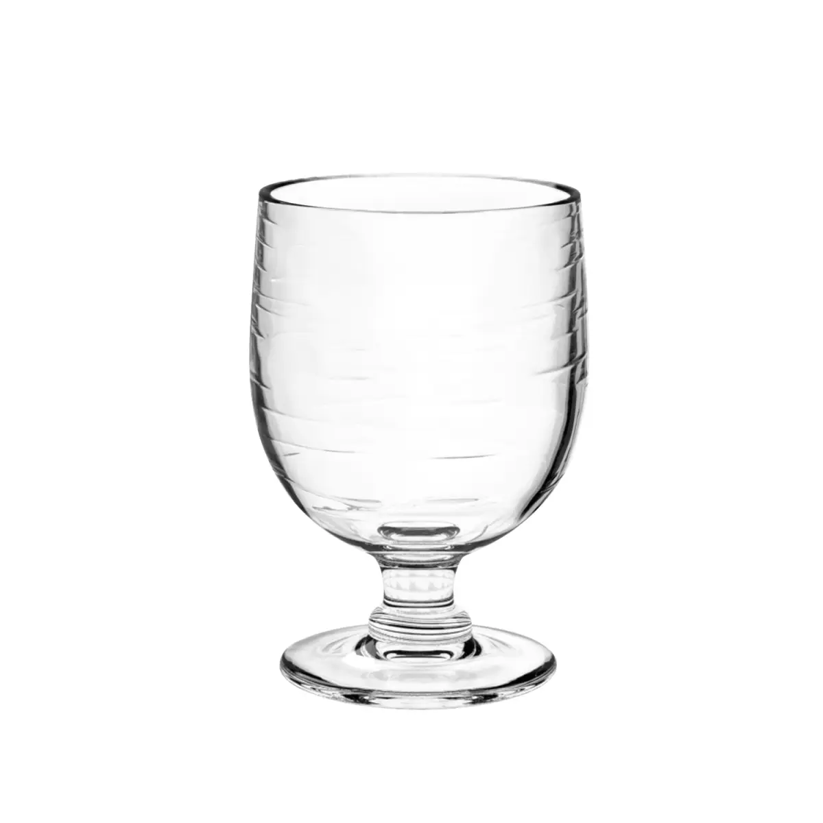212 MAIN Cordoba Stacking Goblet, 10.5 oz Tableware, Set of 6 Clear Acrylic Stylish Drinkware (Model PSLGB105GCC), Acrylic Drinkware