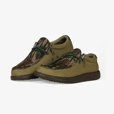 Men's Mossy Oak Greenleaf Hiking Footwear - Comfortable and Flexible Trail Hiking Shoes with Laces for Camping