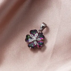 Mystic Topaz 925 Sterling Silver Necklace