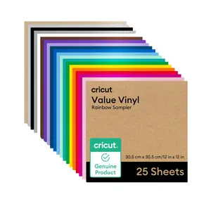 Cricut Value Vinyl, Rainbow Sampler (25 ct) Cricut Value Vinyl, Rainbow Sampler (25 ct)
