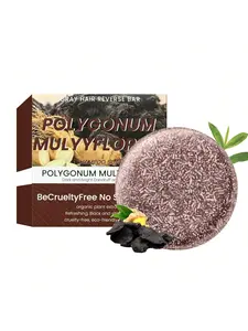 Heshou Wu Herbal Shampoo Bar 60g Nourishing Hair Oil Control Moisturizing Anti Frizz for Hair Care & Styling Beauty Health Personal Care Products