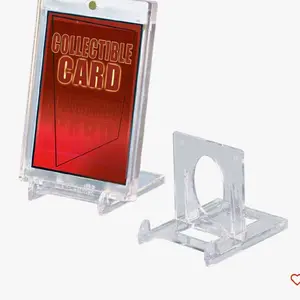 Ultra Pro Small 2-Piece Card Holder Stands (5ct) with Easel Back, Adjusts to Hold Collectibles, and Minimizes Display Disruption