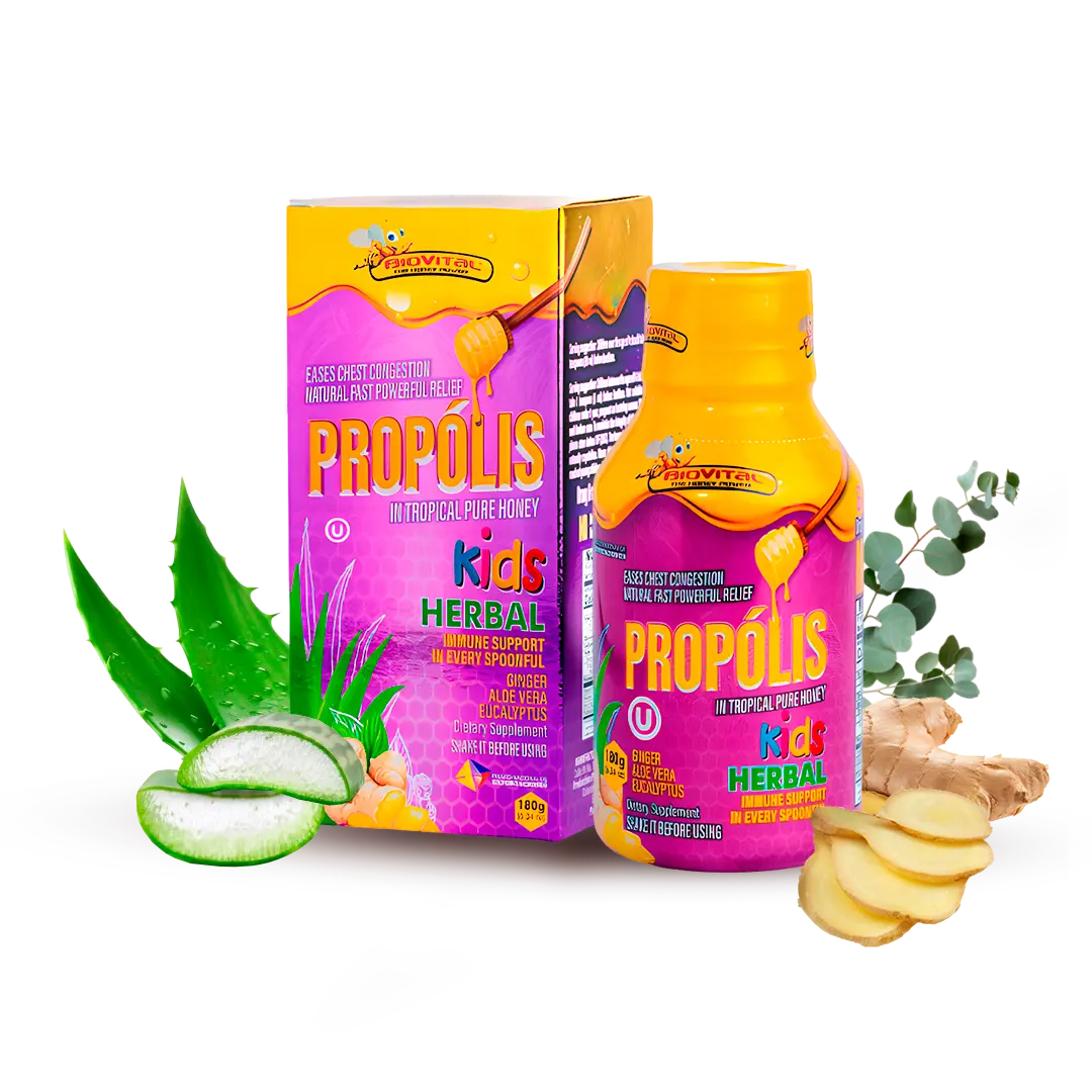 SupplementBiovital Propolis in Tropical Pure Kids Honey x 180 g Healthcare Natural