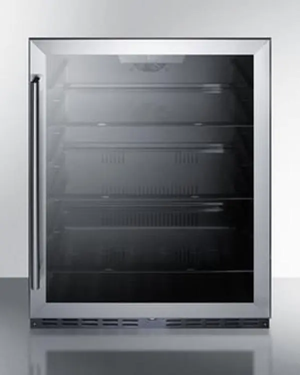Summit Appliance AL57G 24 in. Freestanding Counter Depth Compact Refrigerator, Black