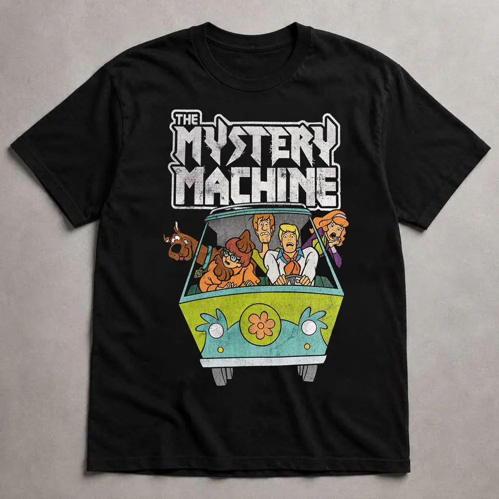 Scooby-Doo - Mystery Machine Vintage T-Shirt ,Adults Scooby Doo Halloween Cotton T- Shirt