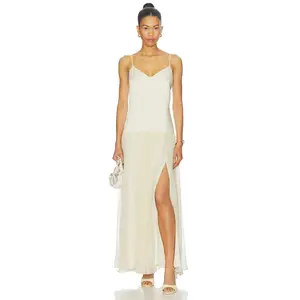 Bardot Linara Halter Neck Maxi Dress in Ivory