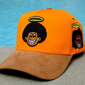 The Angels Snapback Cap - Orange & Brown