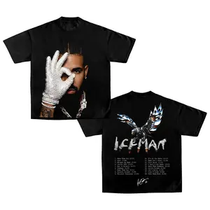 Drake - 'Iceman' Album Merch Graphic For Team Drizzy Premium Acid Washed Cotton T-Shirt, Drake Drizzy Fan Graphic Tee, Ice-Man Album Merch Streetwear Graphic Shirt, Gift for Drake Fans Vintage Collector Tee
