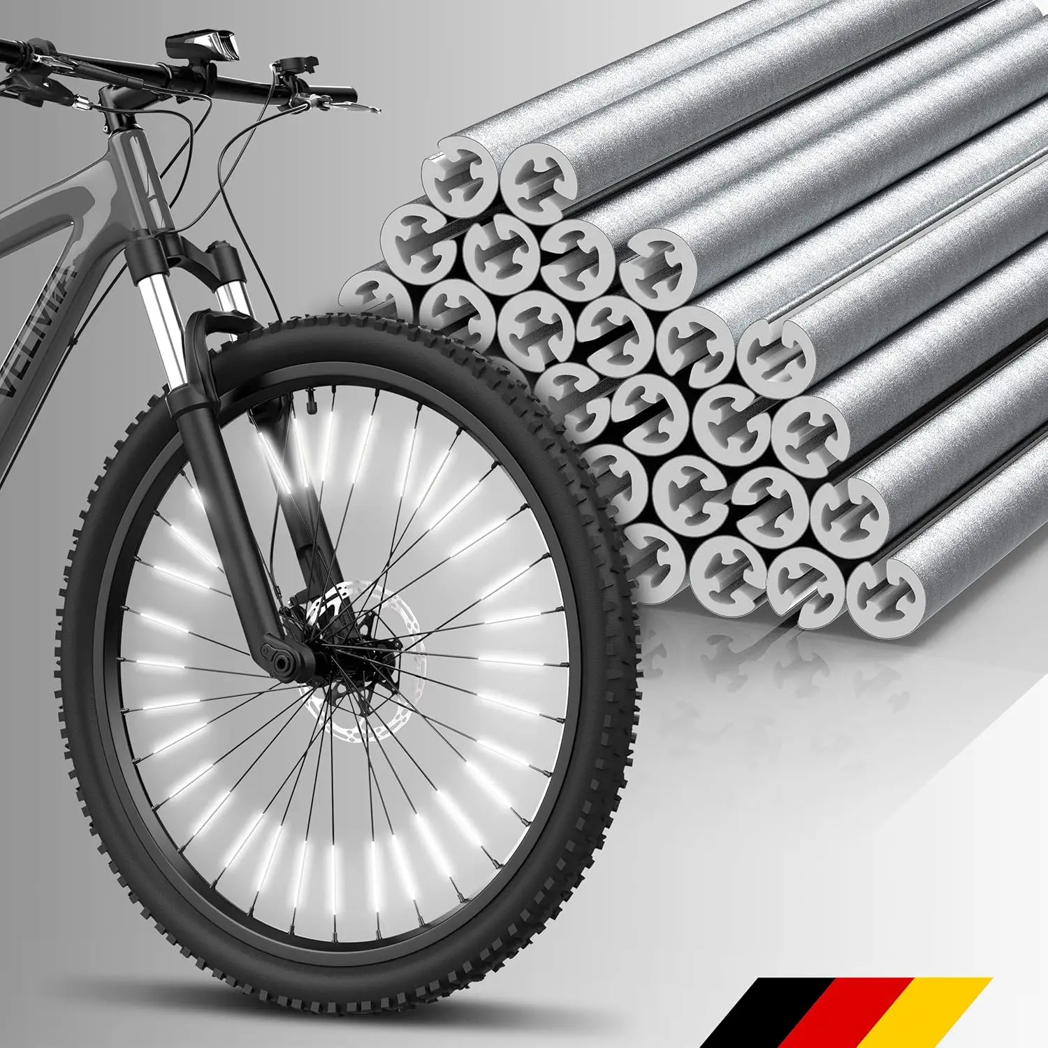 Spoke reflectors [36 Pieces] - 360? Visibility and Easy mounting -  Spoke reflectors Made of Reflective Material -  Spoke