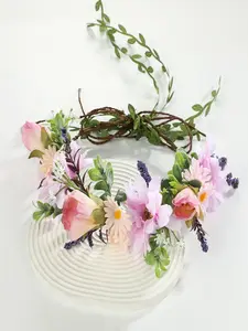 Elegant Leaf Vine Flower Crown, Realistic Floral Hairband, Beautiful Wedding Accessory, Perfect Bridal Headpiece, Stylish Photo Prop