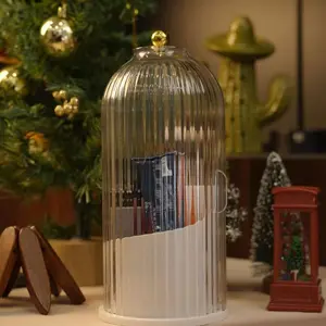 Makeup Brush & Toothbrush Holder – 3-Grid Large Capacity Travel Organizer,Waterproof & moisture-resistant,Travel-friendly with dustproof lid,Multi-purpose: makeup brushes / toothbrush & toothpaste，2026 New Year's Gift，tiktok shop deals