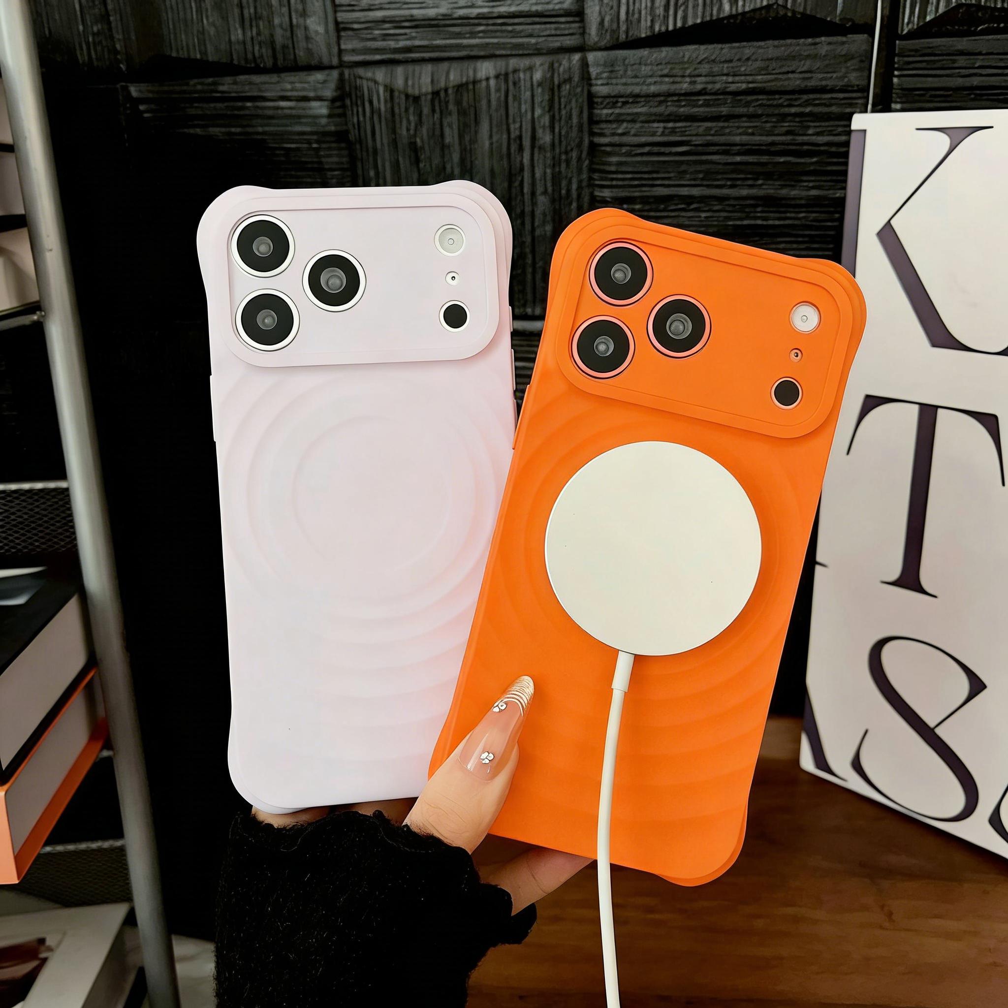 MagSafe Compatible Cute iPhone Case, Military Grade Shockproof 4-Corner Anti-Drop Protective Cover Skin-Friendly Slim Case for iPhone 17 16 15 14 13 Pro Max Air