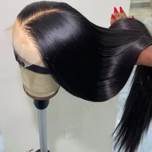 Bling Hair Straight 13x6 Transparent Pre Plucked Lace Front Wigs Human Hair 180% Density 13x4 HD Lace Frontal Wig Brazilian Natural Color For Black Women #SummerVibes