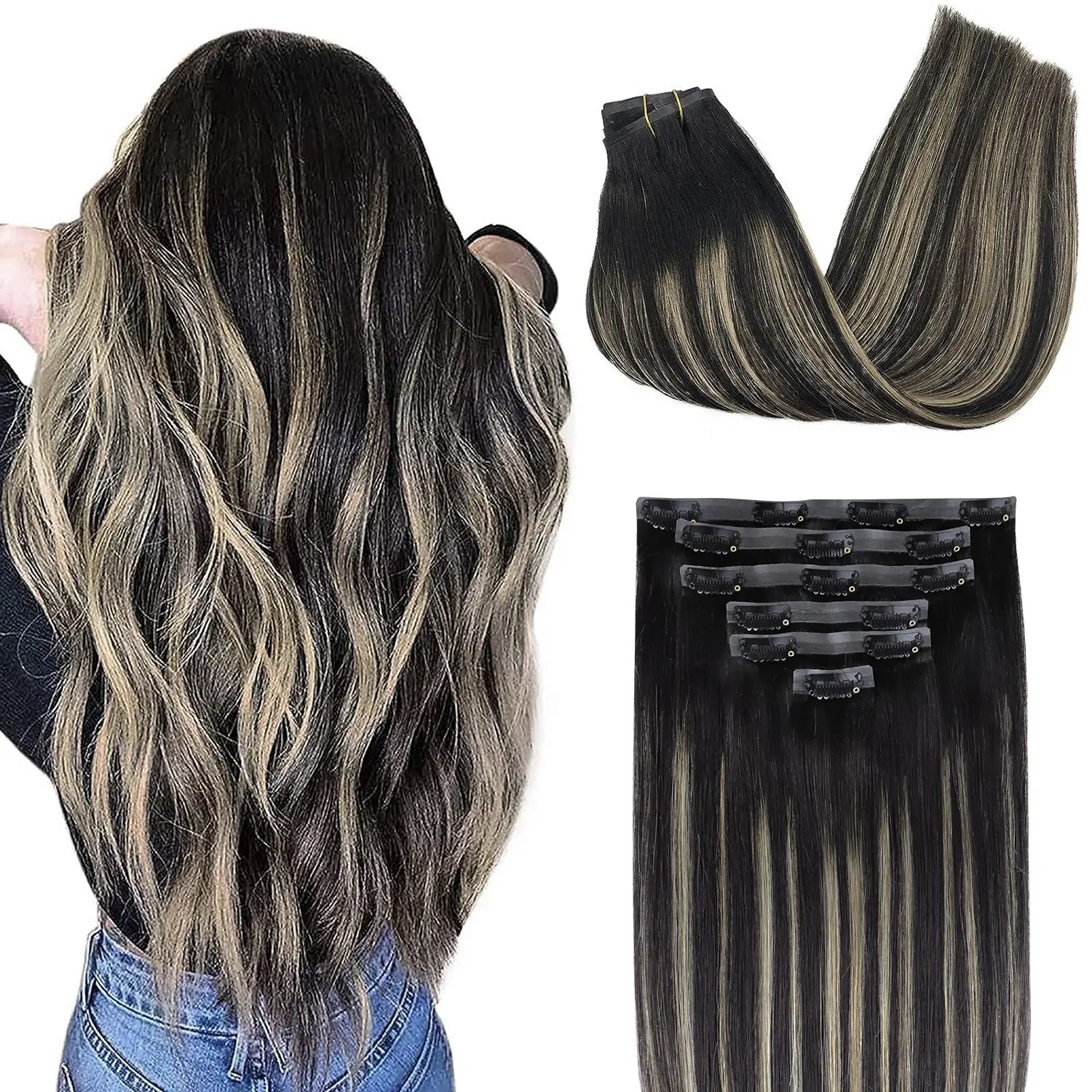 Light Blonde Balayage (1B/16/1B)