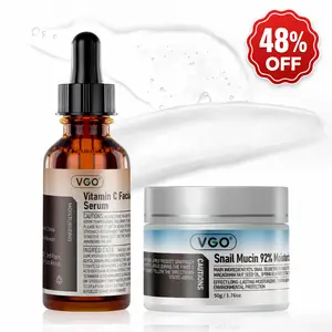 VGO Spring Glow Up Snail Mucin 92% Moisturizer Daily Face Gel Cream for Dry & Sensitive Skin, 50g / 1.76oz  Hydrate Nourishing Serum -A