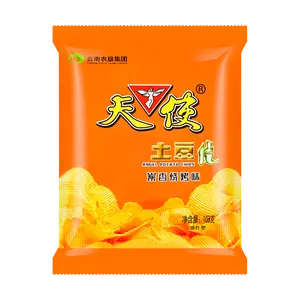 Angel Potato Chips Charcoal Grilled BBQ Flavor - Crispy Snack, 108g Bag