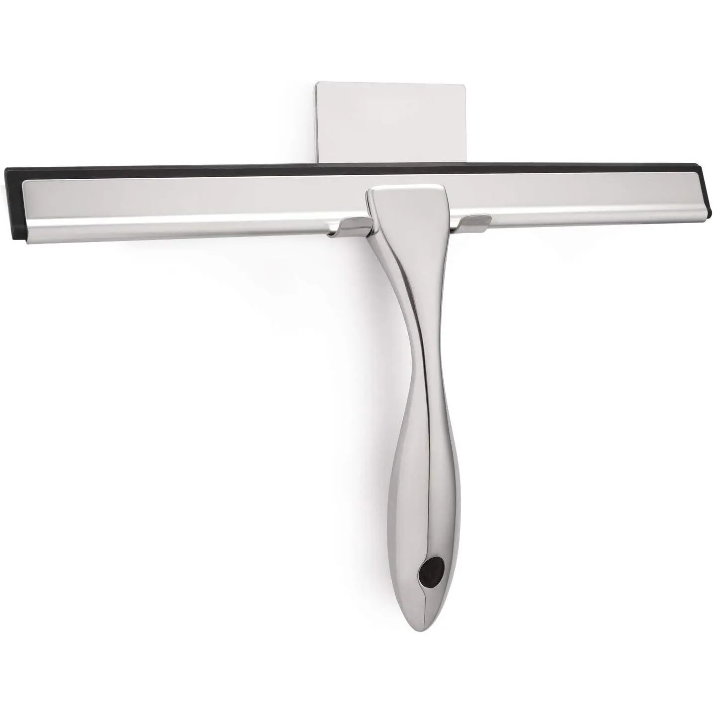 All-Purpose Shower Squeegee for Shower Doors, Bathroom, Window and Car Glass - Stainless Steel, 10 Inches