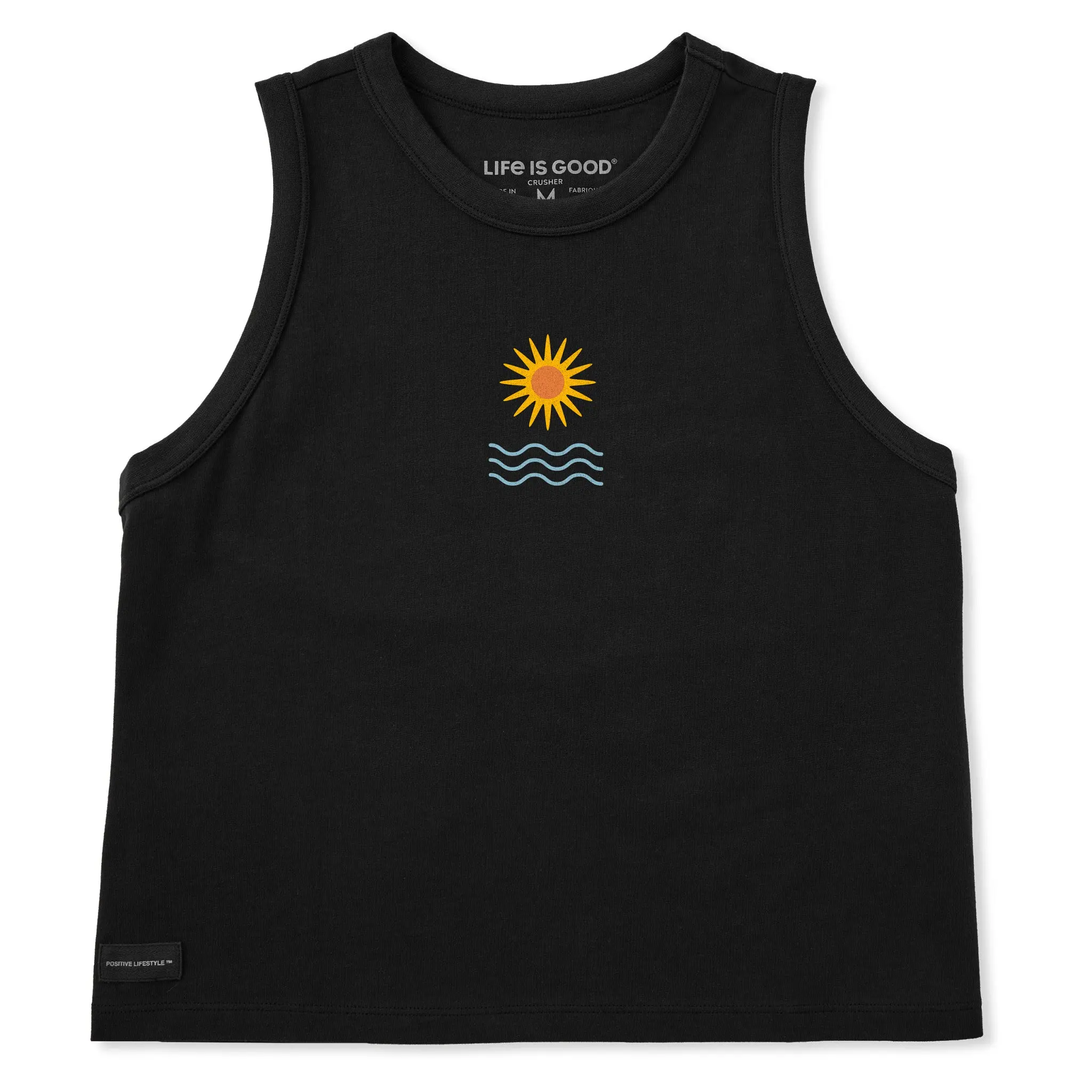 Women's Sun Over Waves Crusher Boxy Tank