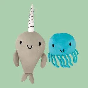 Narwhal and Jelly Plush set