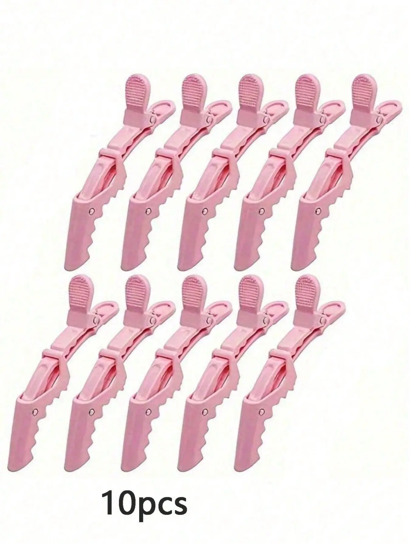 10pcs Multi Functional Hair Clip With Crocodile Clip, Anti Slip Clips, Non Slip Clips, Suitable For Hairdressers And Professional Hairstylists, Plastic Anti Slip Hair Clip, Professional Salon Hair Clip, Hair Styling Clip With Crocodile