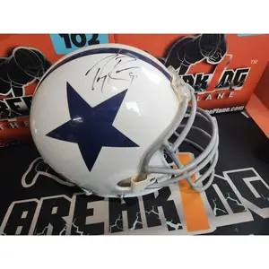 Tony Romo Autographed Game Used Cowboys Helmet FULL CAGE Facemask JSA COA