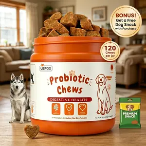 LISPOO 3PCS/2PCS/1PC Dog Hip & Joint Chews – Suitable for Small and Large Breeds – 120 Chews – Contains Glucosamine, Chondroitin, and MSM to Support Healthy Hips, Joints, and Mobility outdoorfun immunity boost