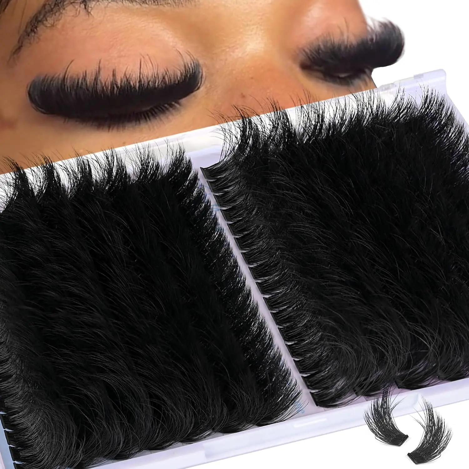 180D 280D Lash Clusters Thick Volume 16-25mm Fluff DIY Lash Extensions