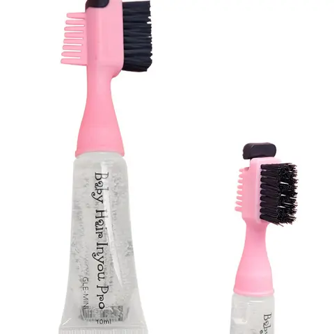 1 Piece 3 in 1 Hair Styling Comb for Newborn Infant Baby Hair Control, Professional Gel & Comb & Brush, Fashionable Hair Styling Tool for Edge Hair Control, Baby Grooming, Hair Care